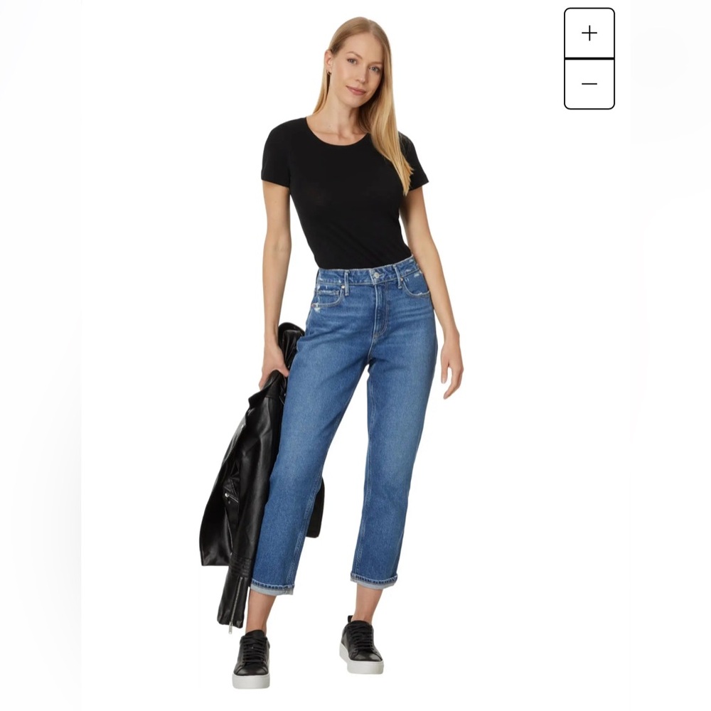 Paige Brigitte Boyfriend Size 32 High Rise Straight‎ Leg Denim Jeans Women’s